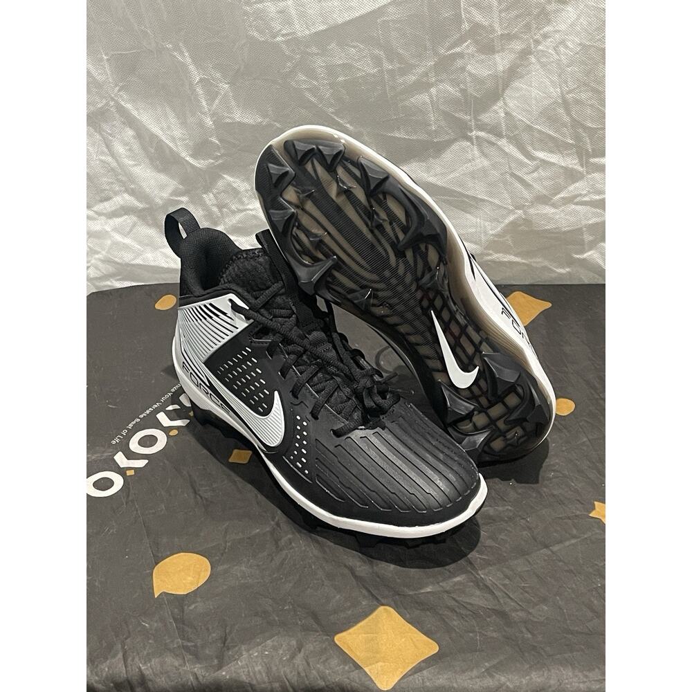 New Men’s 11.5 Nike Force Savage Pro 3 Football Cleats Black White DA5453-005